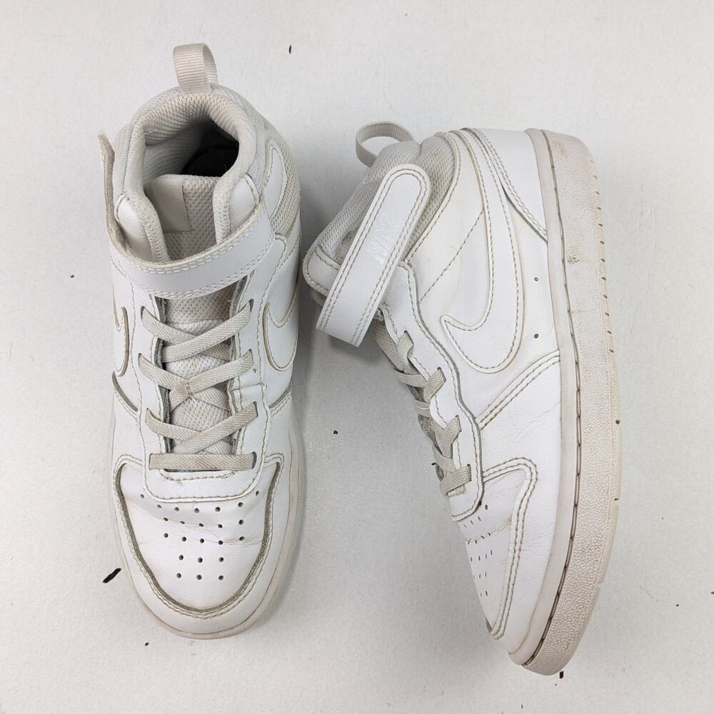 Nike Court Borough Mid 2 Youth 1.5 All White Sneakers